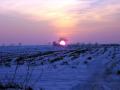 Zapadající slunce za lokalitou K Sibřině - i zde budou domy
