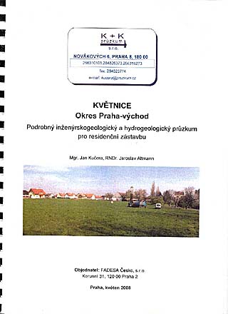 Inženýrsko-geologický a hydro-geologický průzkum