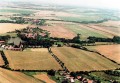 Květnice letecky před výstavbou od západu